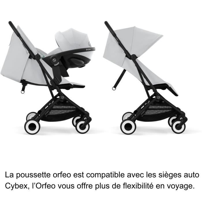 CYBEX - Cochecito ultracompacto y cómodo - ORFEO - 4 ruedas - Gris niebla