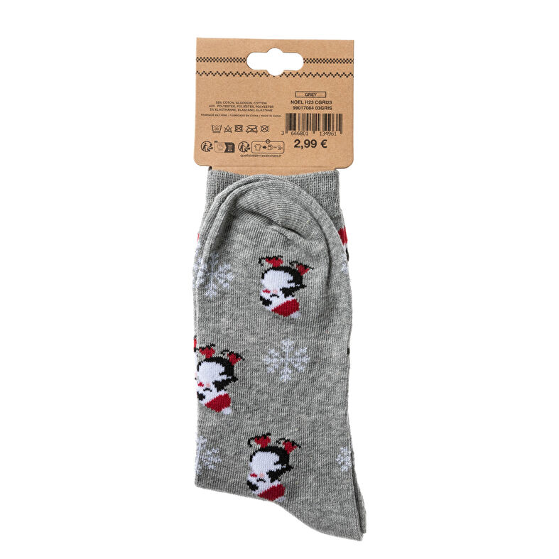 Chaussettes et collants Femme Gris