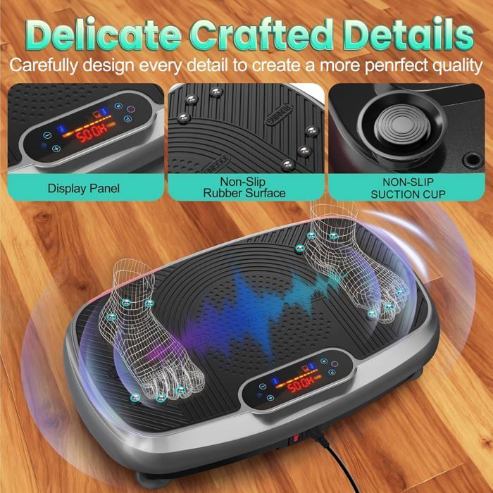 Trilplatform - METTLEMATIC - Verbeterde dubbele motoren - 3D-trilling 13 mm - Draagvermogen 160 kg - Bluetooth