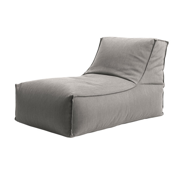 Puf de exterior Talea Rock, gri mediu
