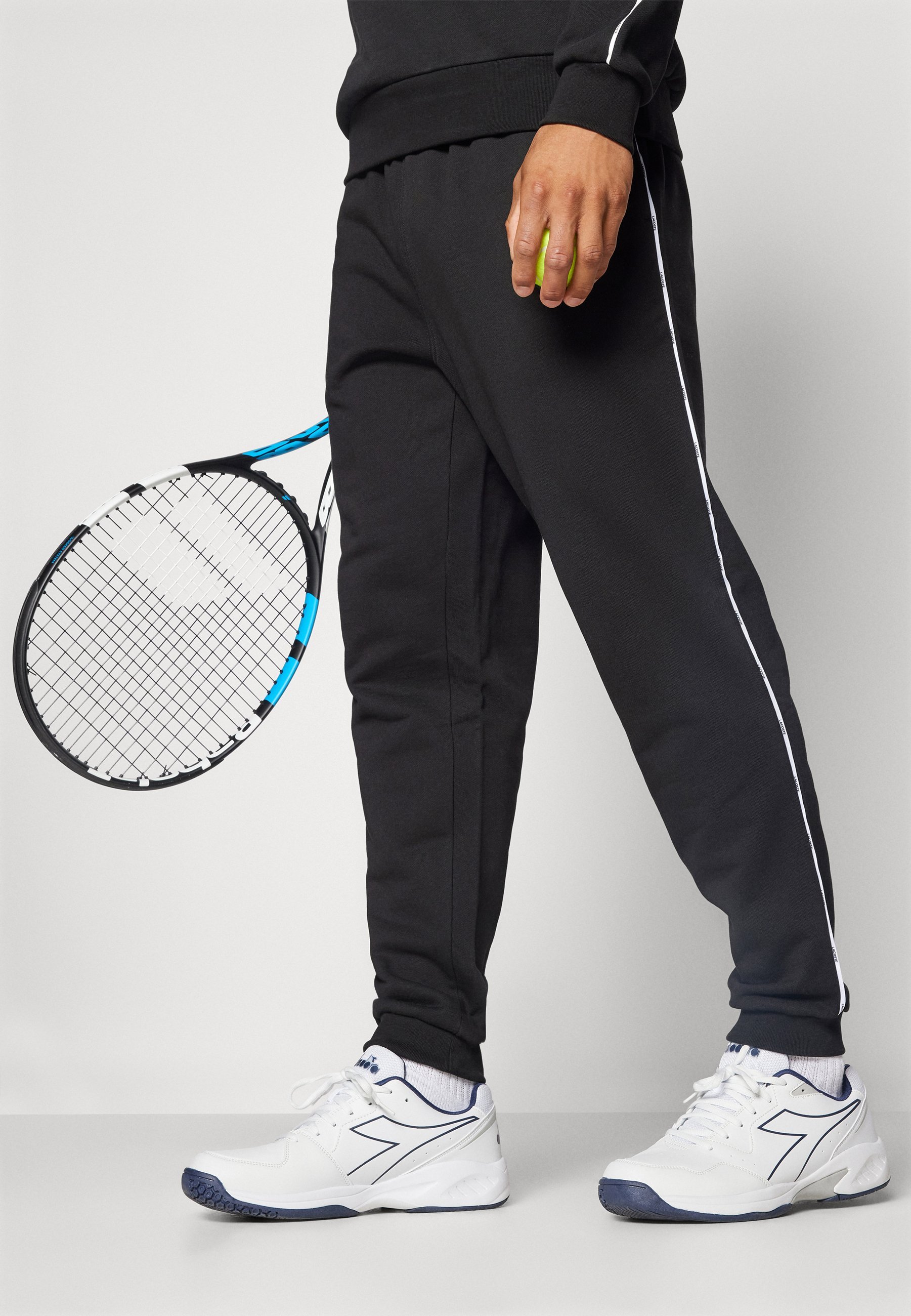 Lacoste Sport PANT TAPE - Pantaloni de trening - negri