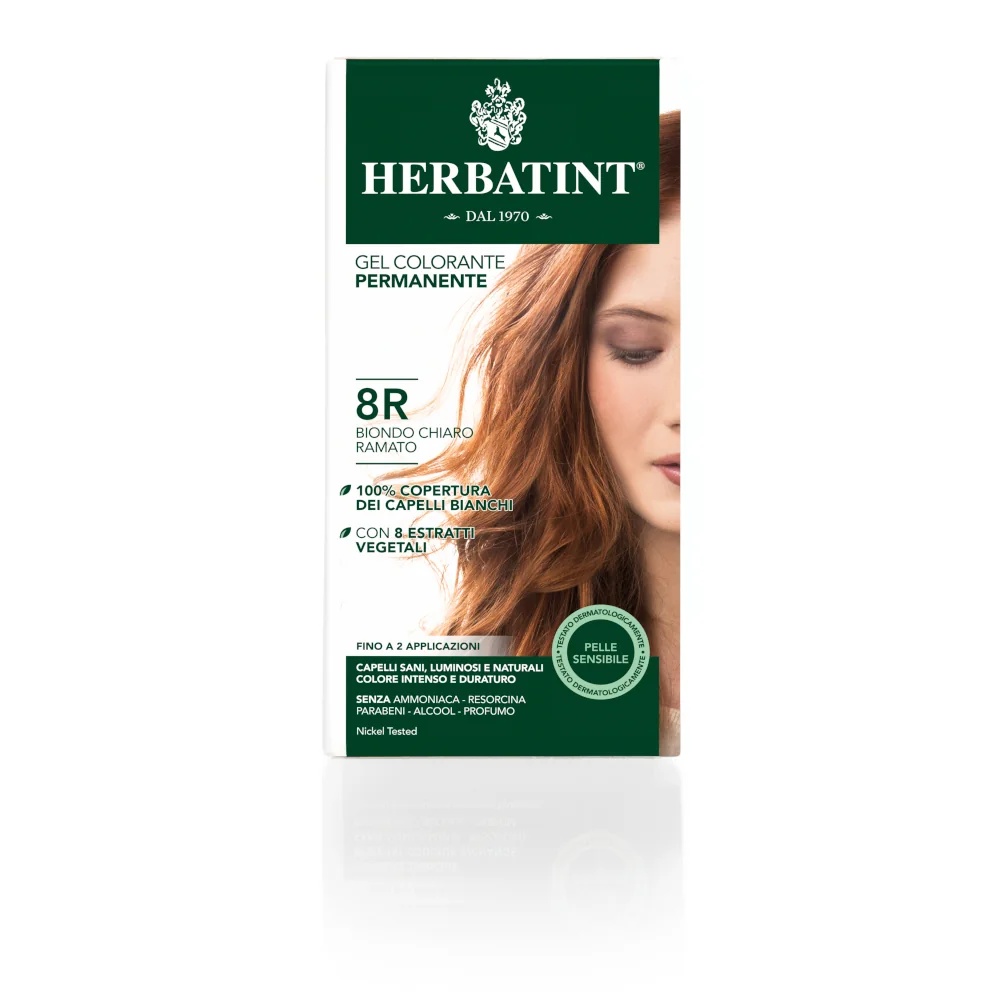 HERBATINT Herbatint Permanente Gel Haarkleur 8R Licht Koperblond 150 ml