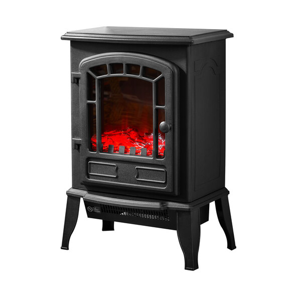 Elektrický krbový ohřívač YH20, 2000 W, černý