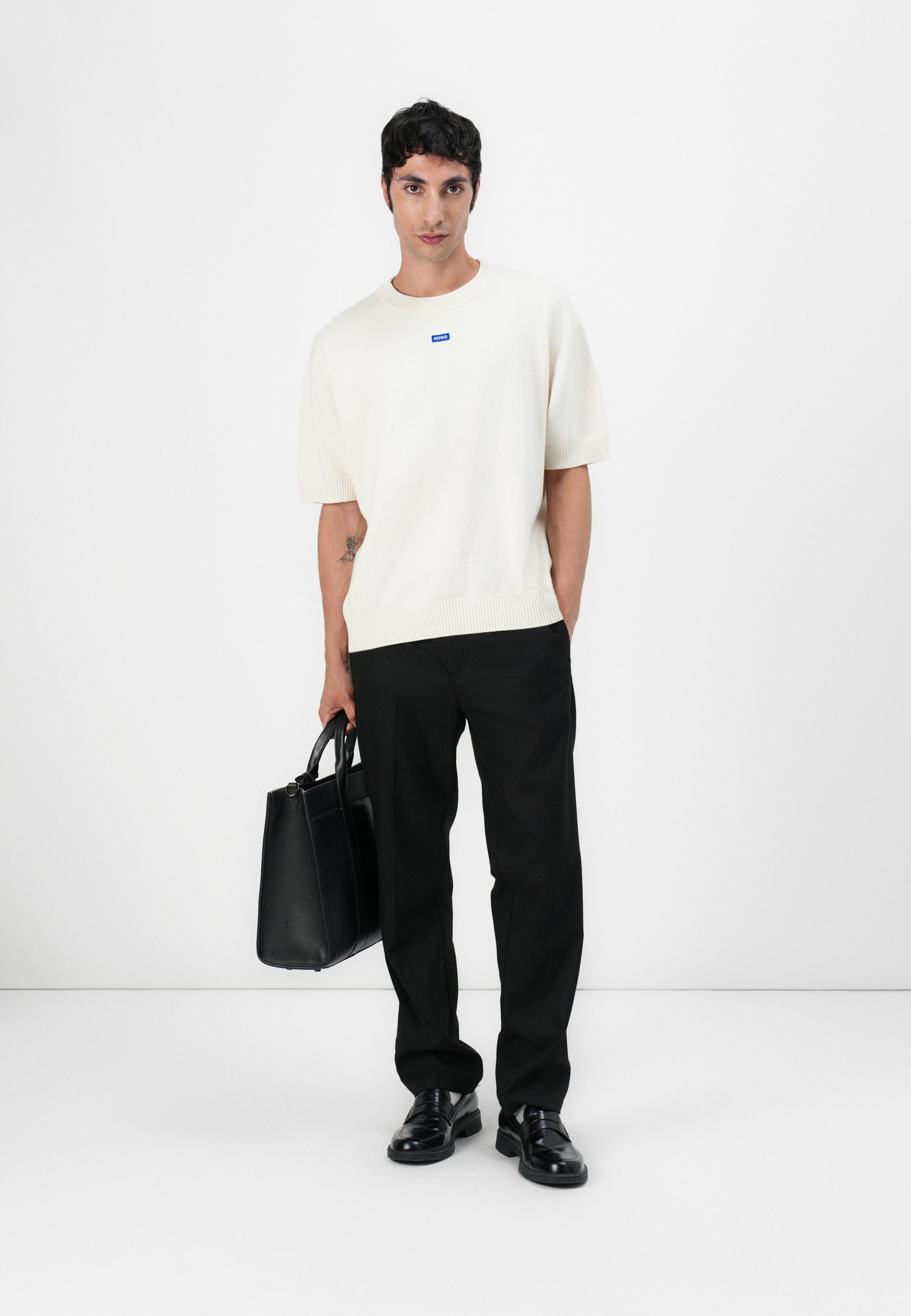 HUGO SAN CARSON - Pull - blanc ouvert