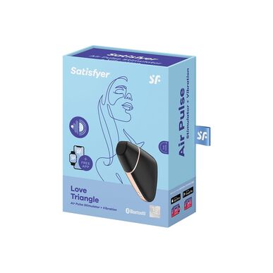 Satisfyer Kjærlighetstriangel Klitorisvibrator Svart 1 enhet 1 enhet