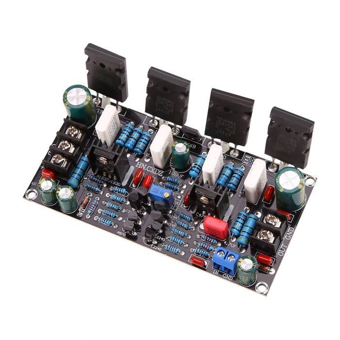 Placa amplificadora de potencia mono 1943 + 5200, placa amplificadora de válvulas de alta potencia de 200 W
