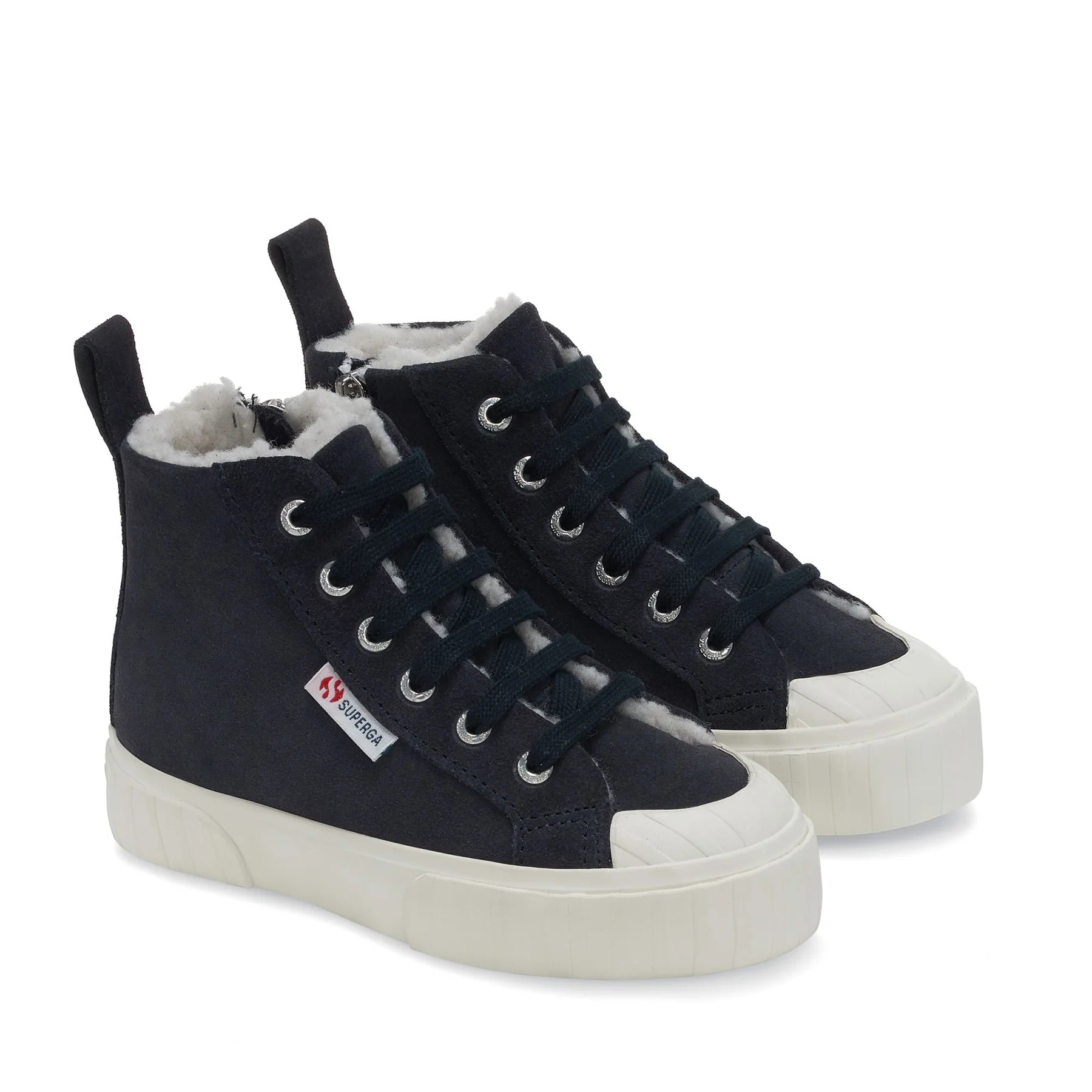 2696 KIDS STRIPE SUEDE-BLUE GREY DK-FAVORIO
