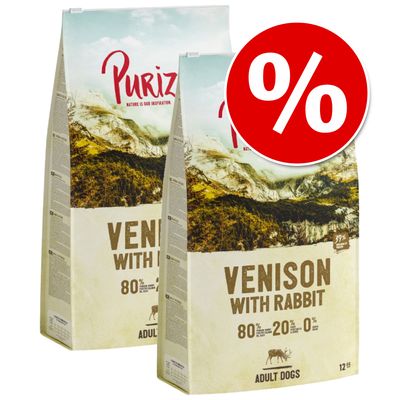 Purizon Grain-Free 80:20:0 Edullinen pakkaus 2 x 12 kg