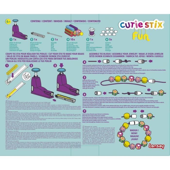 Cutie Stix - LANSAY - Diversión - Taller creativo - Para mayores de 6 años