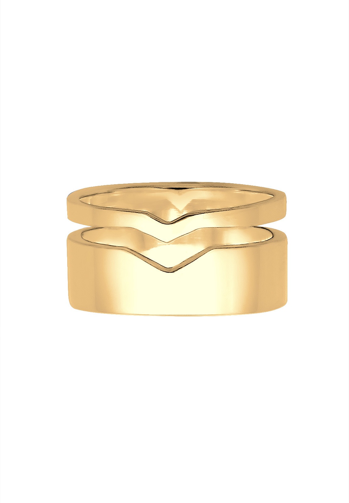 Elli Femme Découpée Tendance de Base en Argent Sterling 925