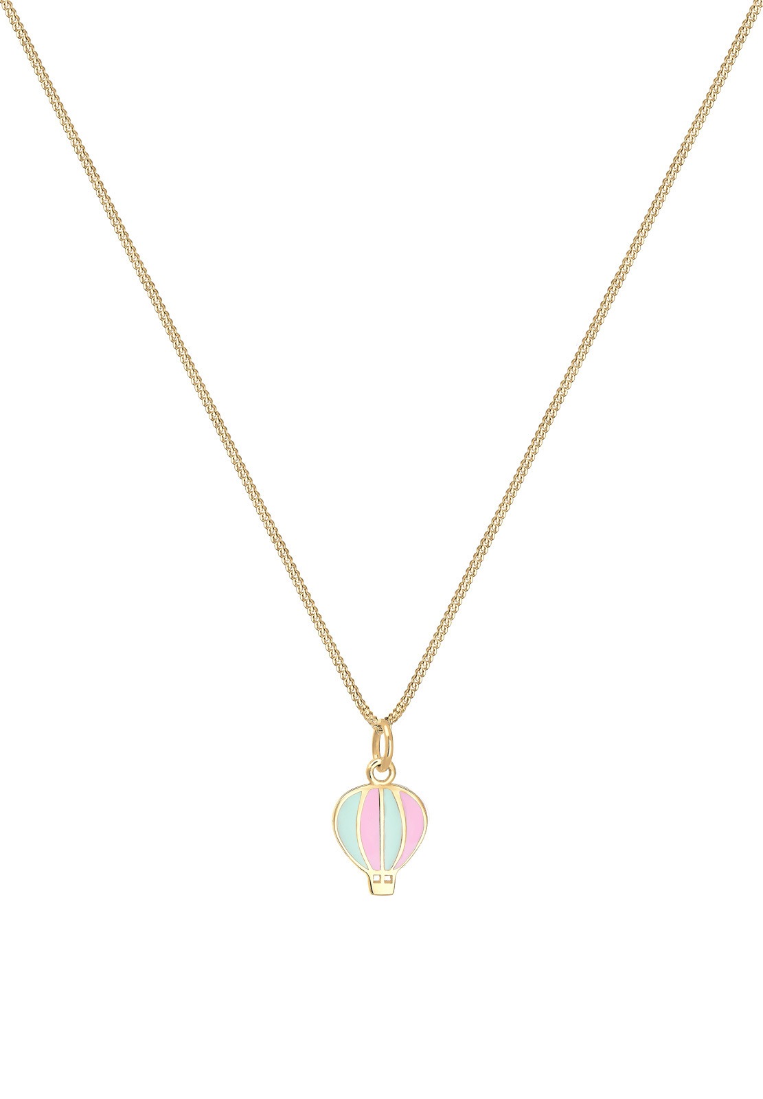 Elli Femme Pendentif Montgolfière Émail - (925/1000) Argent