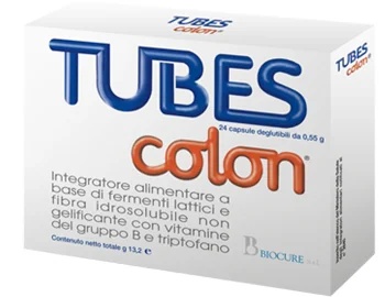 Voedingssupplement voor een gezonde darmflora. Tubes Colon 24 capsules.