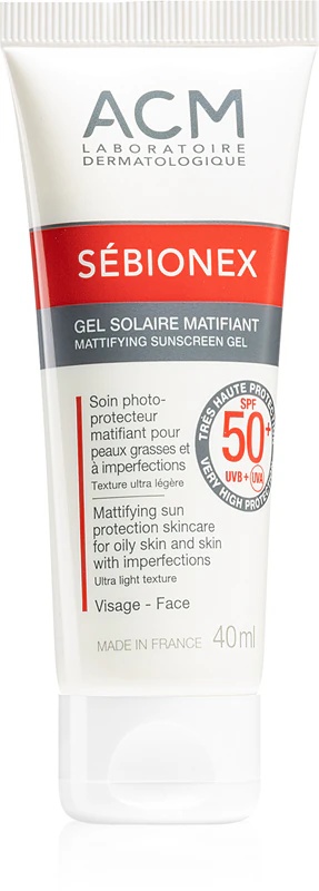 ACM Sébionex SPF 50+ matējošais sejas gels