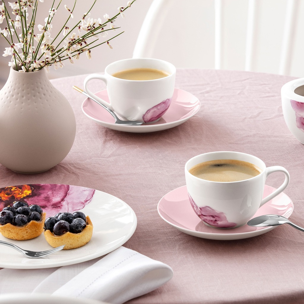 Villeroy & Boch kafijas krūzes apakštase/tējas krūze “Pink Rose Garden” – 1 gab.