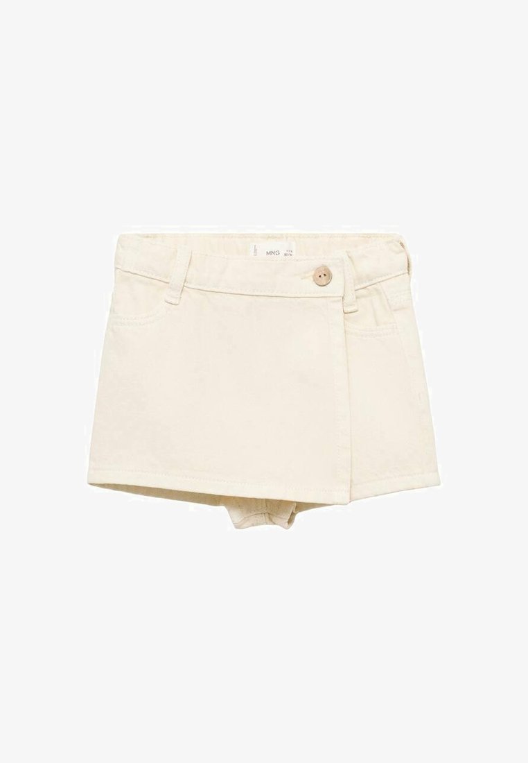 Short en jean Mango Kids - blanc cassé