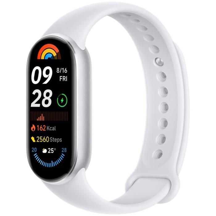 Smartwatch - XIAOMI - Smart Band 9 - Glacier Silver - Gezondheidstracker - USB oplaadbaar