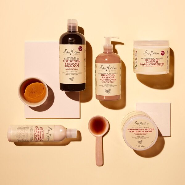 SheaMoisture Jamajčanski regenerator za jačanje i obnavljanje s crnim ricinusovim uljem<br>384ml