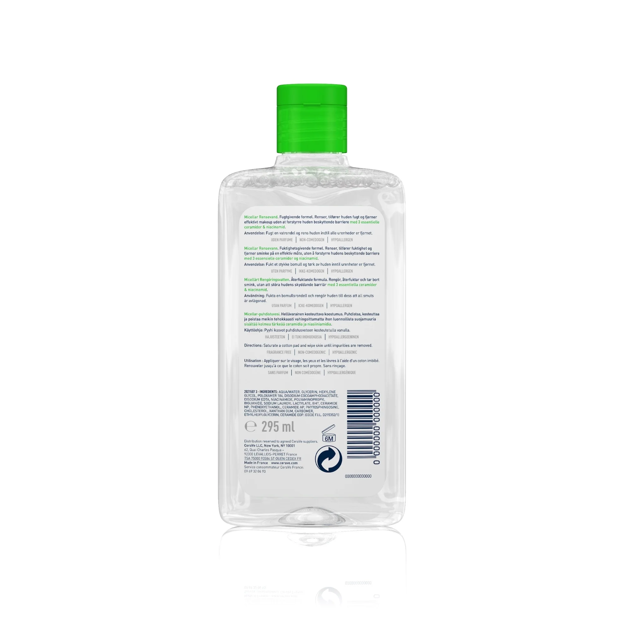 Detergenti Acqua Micellare con 3 ceramidi essenziali - Acqua detergente viso