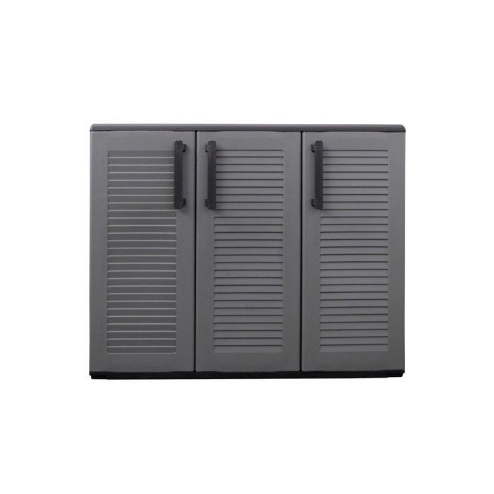 Armoire de rangement - Art Plast - E101/B - 3 portes - Polypropylène - Résistante aux intempéries