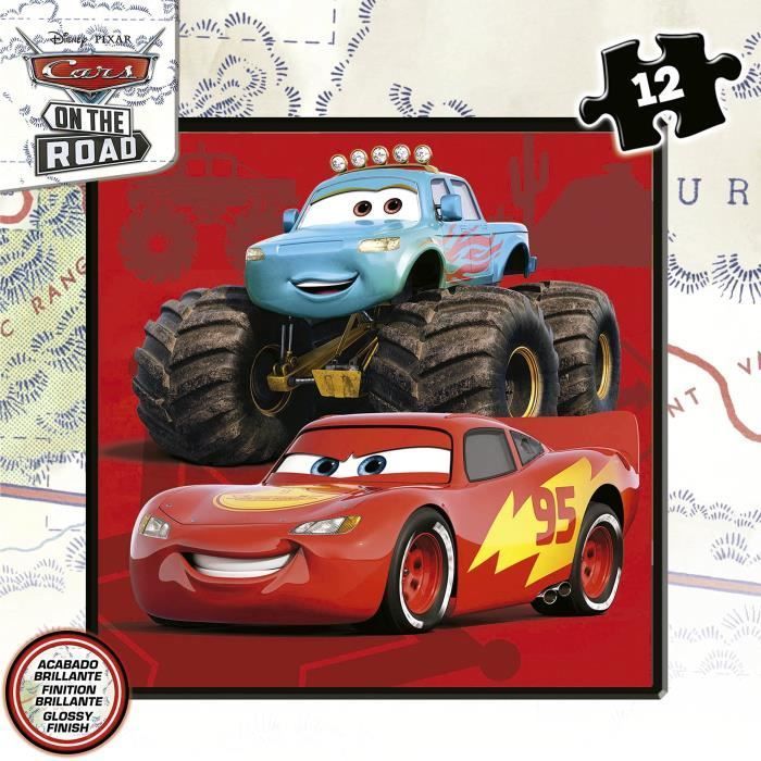 Cars Progressive Puzzle - Set of 4 Puzzles - Educa® - 12-16-20-25 Pieces