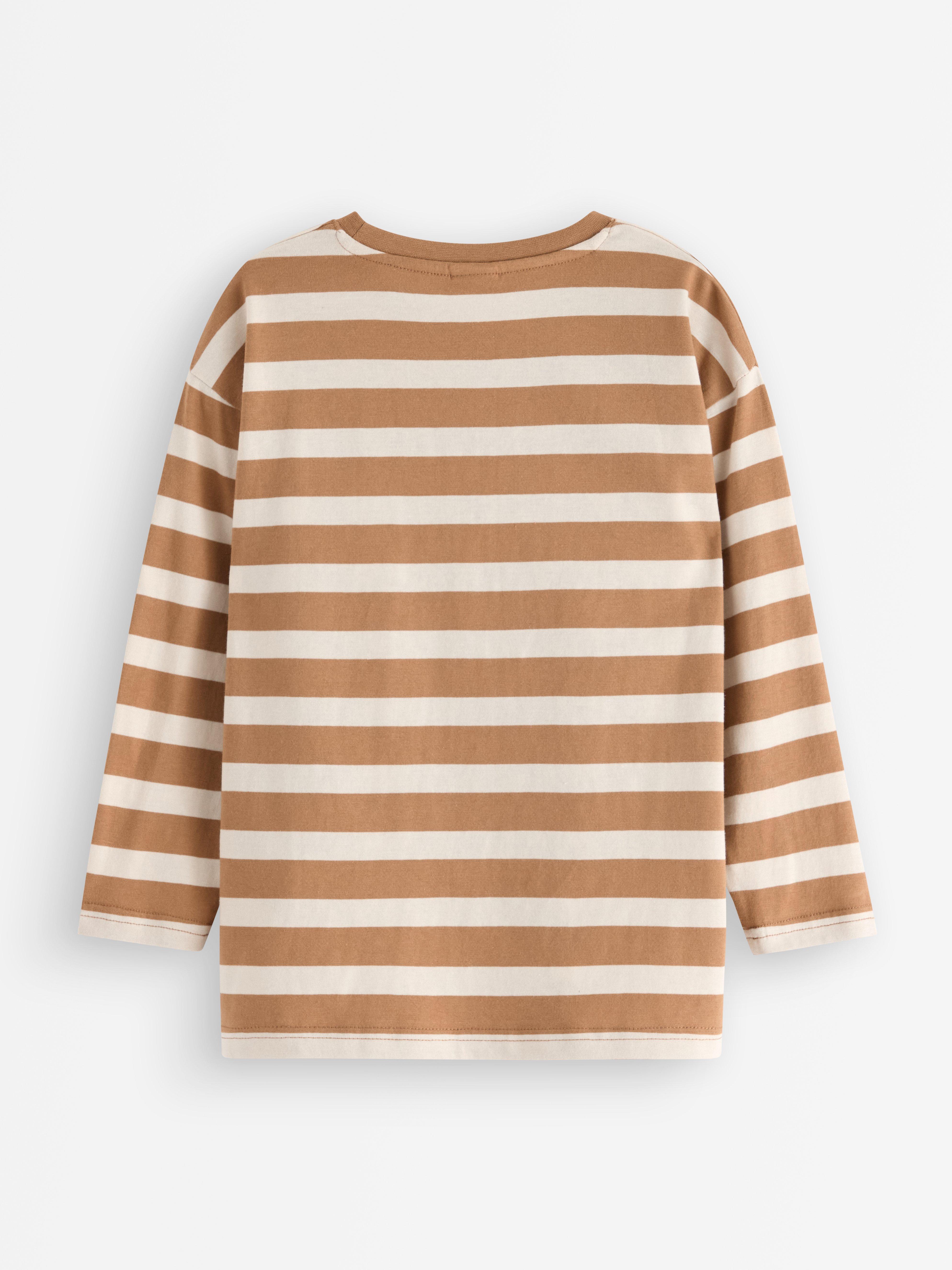 Langermet topp Mørk Dusty Beige
