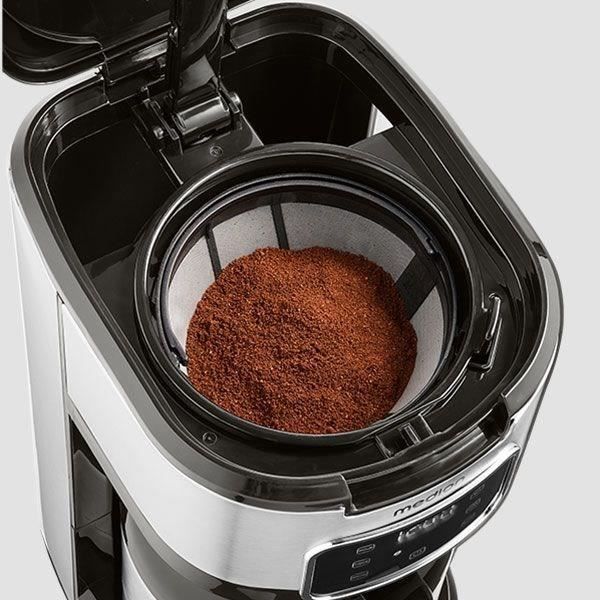 MEDION Caffettiera digitale con filtro isolato - 900W - 1,2L - Argento