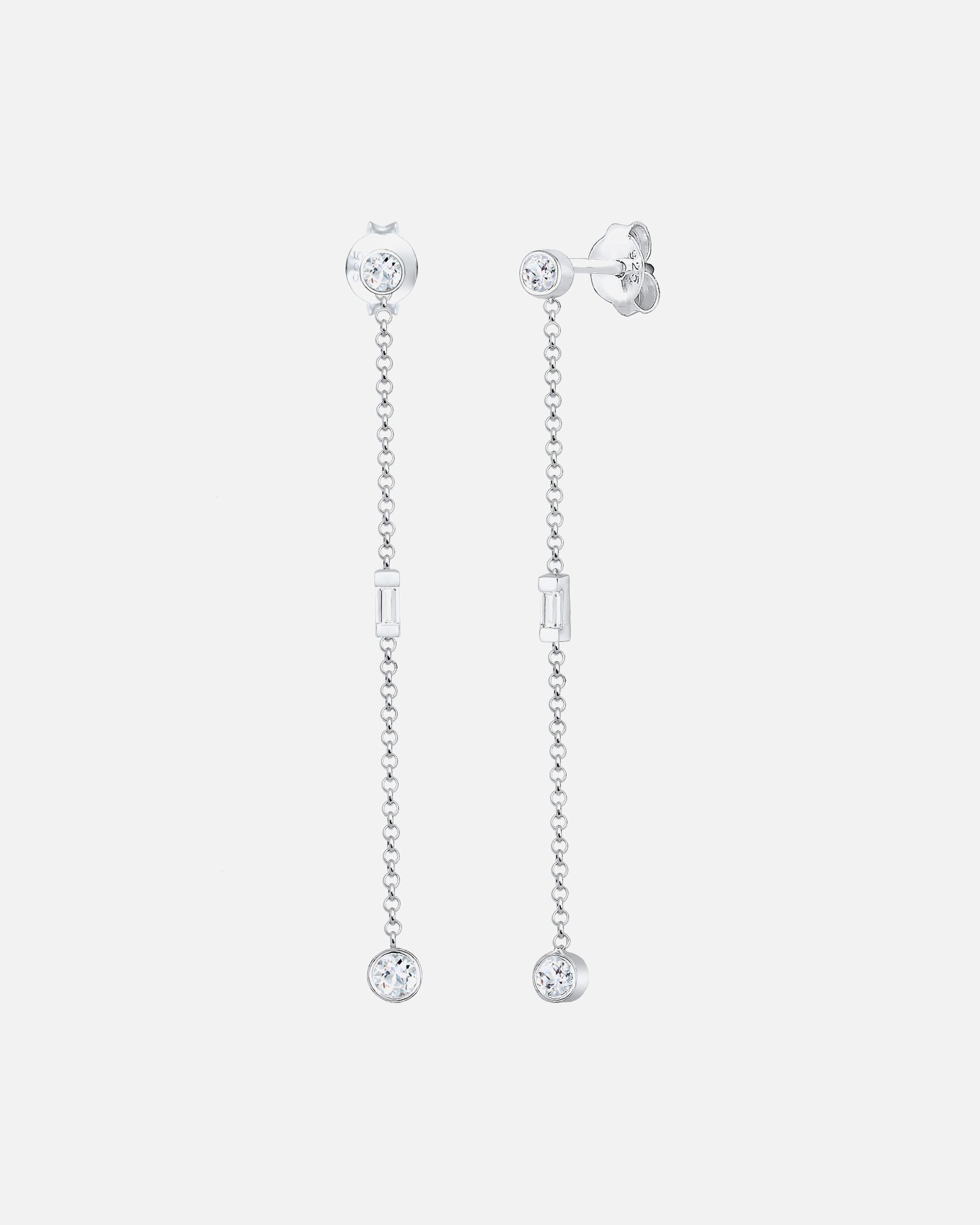 Elli PREMIUM Femme Chaîne à l'Allure Moderne avec une Pierre Topaze en Argent Sterling 925