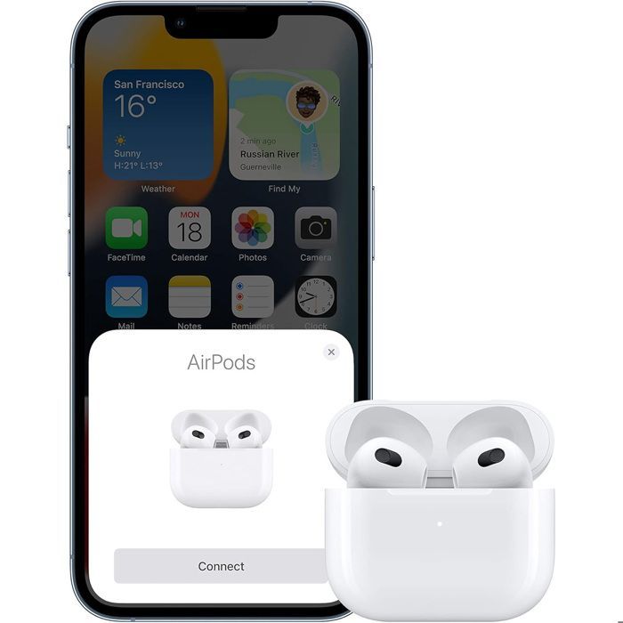 Apple AirPods (3ª geração) com estojo de carregamento Lightning - Branco - FONES DE OUVIDO - FONES DE OUVIDO