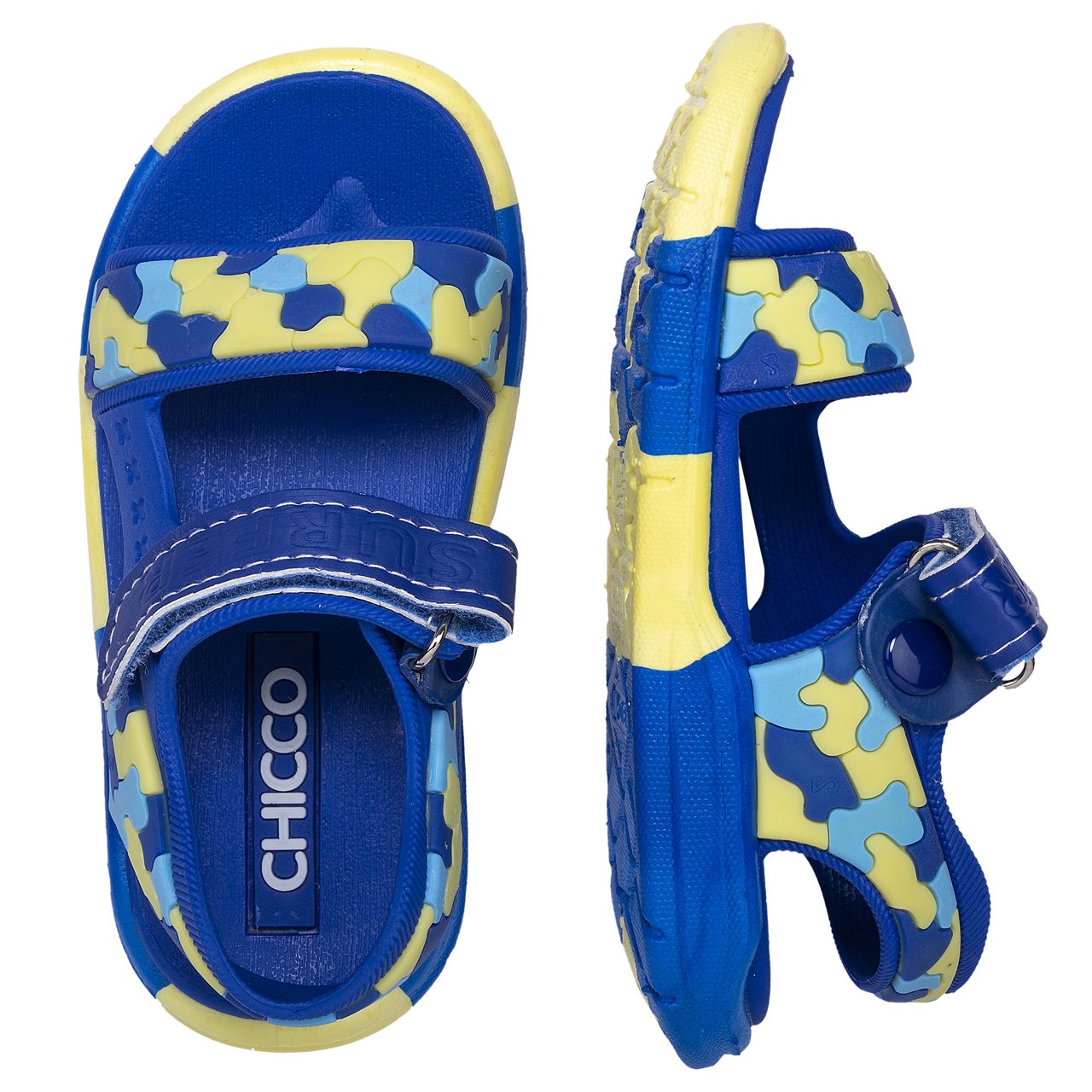 Mig blauwe kinderbadsandalen