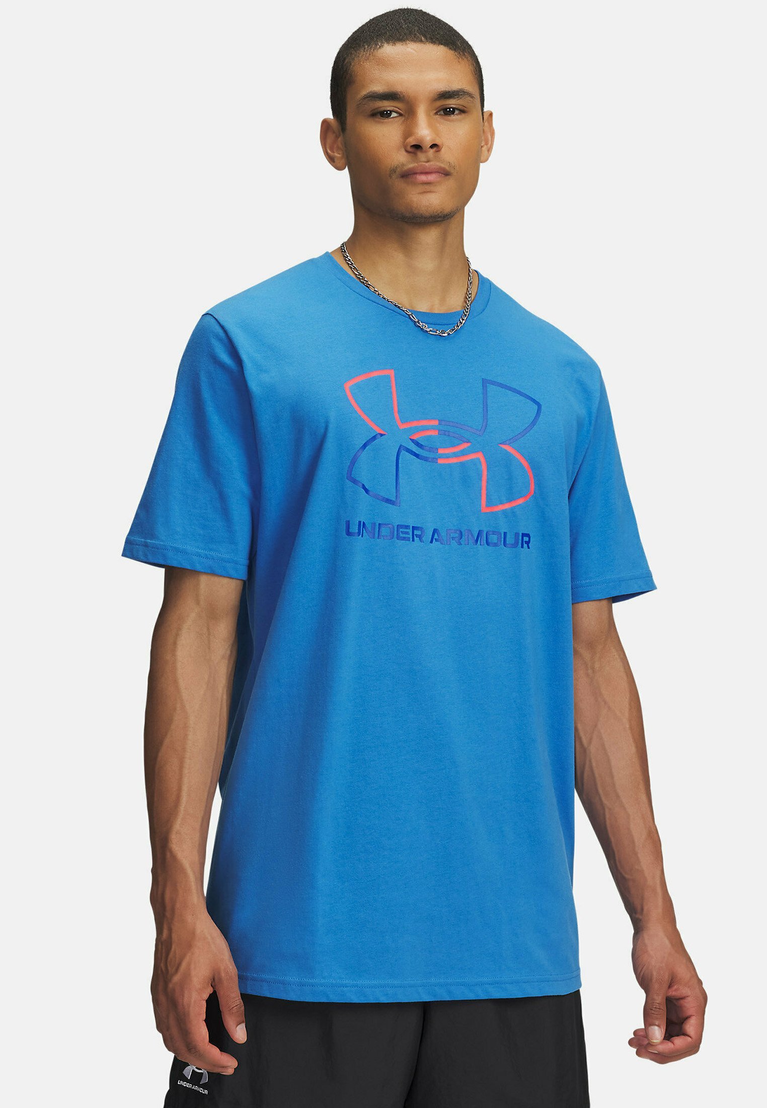 Under Armour FOUNDATION - Koszulka sportowa - niebieski Atlantis