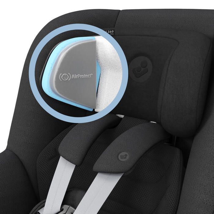 Cadeira Auto - MAXI COSI - Pearl 360 Pro - Preto Original - 5 Posições de Reclinação - Segurança i-Size