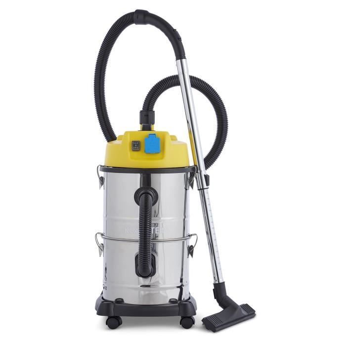 KLARSTEIN Aspirador industrial 3 en 1 - Reinraum - 1800W - Depósito 30L - Acero inoxidable