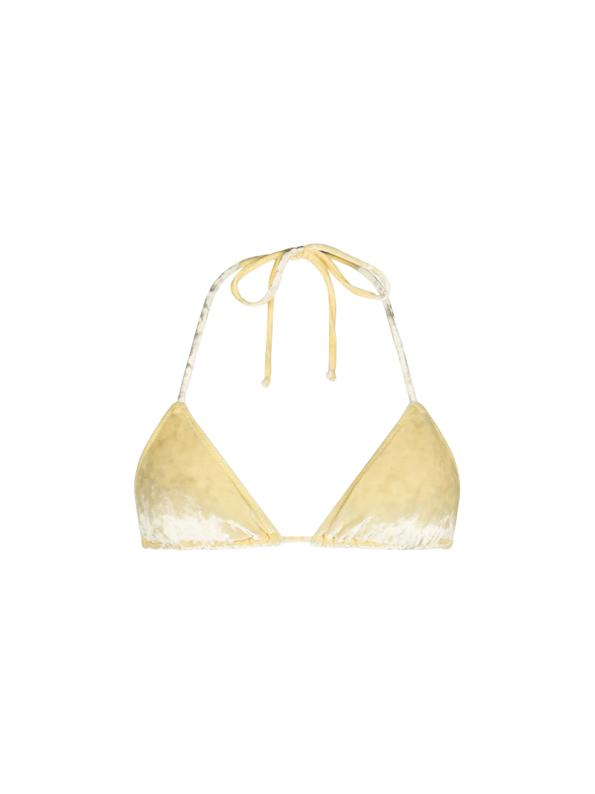 Leah Gelber Chenille-Triangel-Badeanzug für Damen
