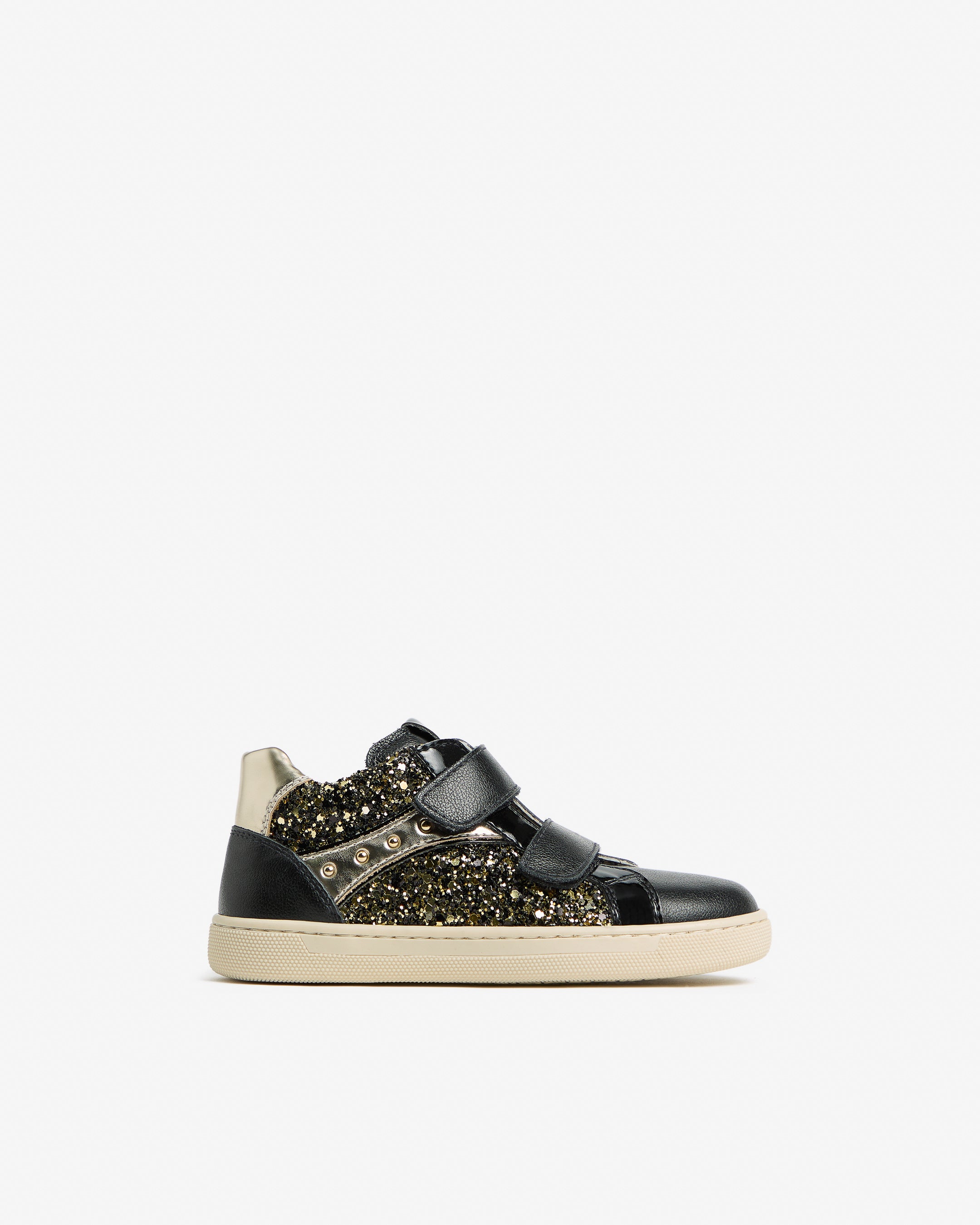  Junior-Sneaker für Mädchen aus Funktionsmaterial und Leder