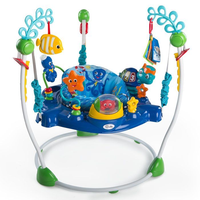 BABY EINSTEIN NEPTUNE Aire d'éveil bébé multi-jouets, Cadeau Noel bébé, pivotant 360°  Jouet tortue amovible, 13 jeux multilingues