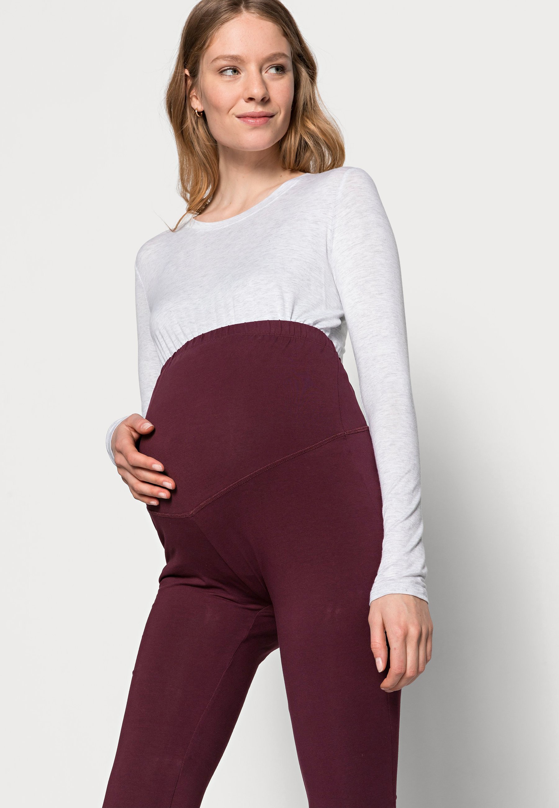 Ensemble de 3 leggings et pantalons Anna Field MAMA - Noir/Bordeaux/Bleu foncé