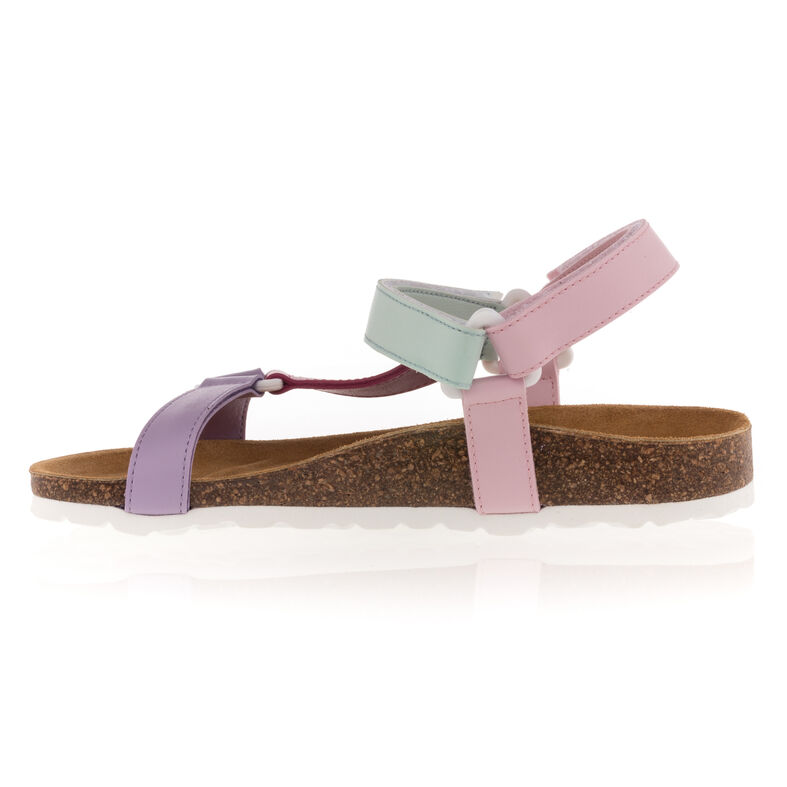 Sandalias moradas para mujer / Zapatos de punta abierta