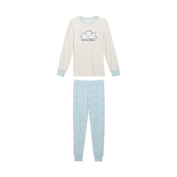 Pijamale din pânză eșarfată, roz/alb, mărimea 110/116, set de 2