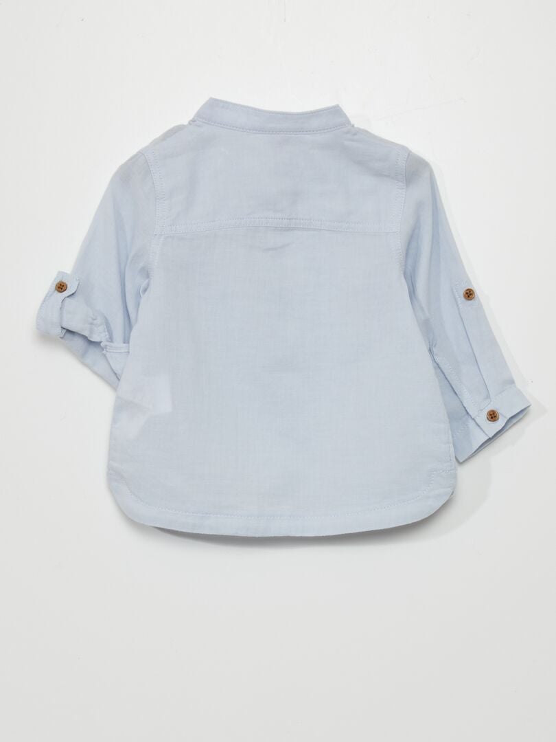 Camisa com gola Seraph - AZUL