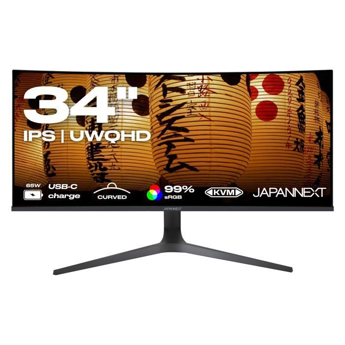 Monitor curvo para PC - JAPANNEXT - 34