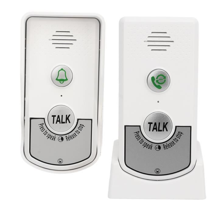 Campanello interattivo wireless - SALUTUYA - 1000m - Alimentazione wireless - ABS - IP54