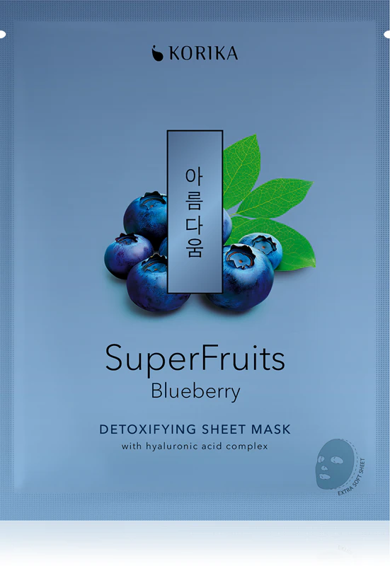 KORIKA SuperFruits Conjunto de 7 Máscaras Faciais de Tecido para Uso Diário