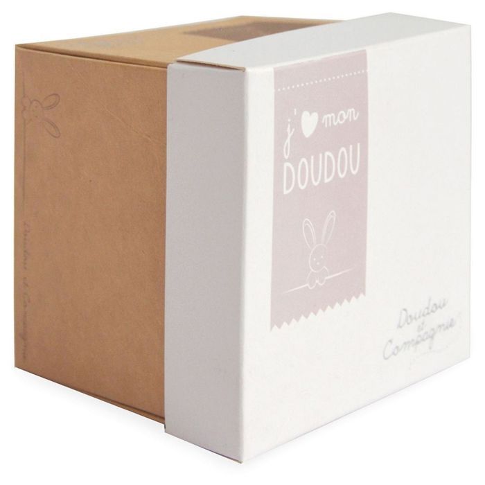DOUDOU ET COMPAGNIE Ours Mouchoir - Doudou En Boîte Fleur