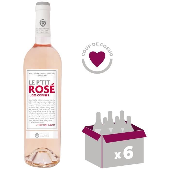 Le P'tit Rosé des Copines Méditerranée - Vino Rosado x6