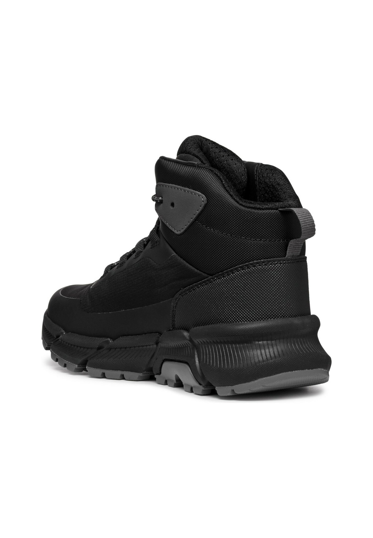 Geox J FLEXYPER PLUS - Hoge sneakers - zwart donkergrijs