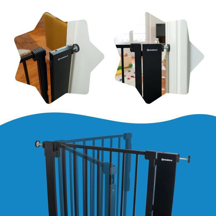 Badabulle Safe & Pass Cancello di sicurezza per bambini - Sensore di sblocco automatico - Babymoov