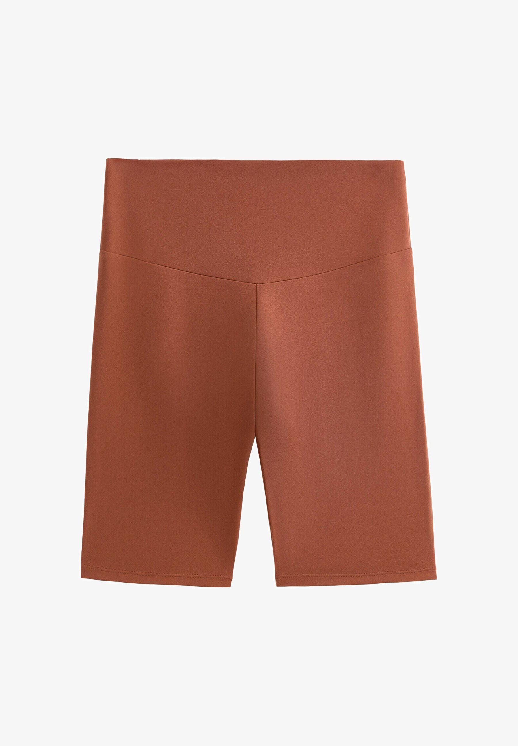 OYSHO COMFORTLUX HIGH RISE 20cm BIKER - Pantaloni scurți sport - roșu închis