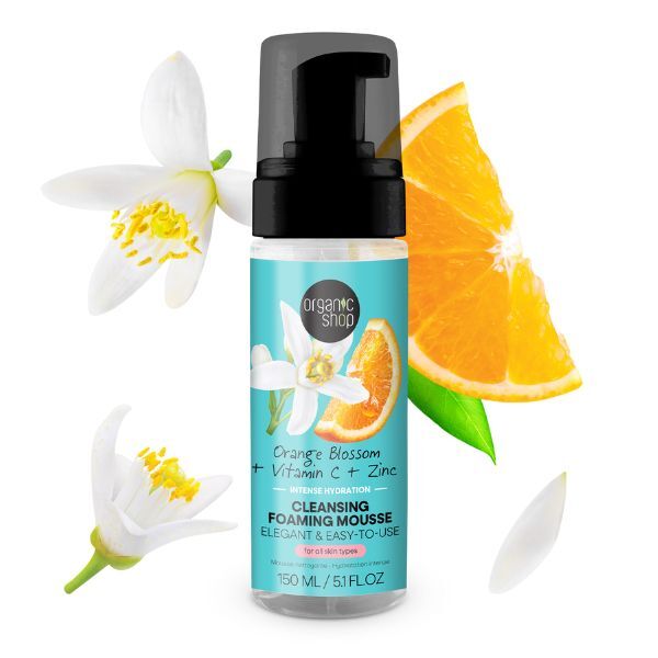 Organic Shop Orange Blossom Hydration Cleansing Mousse 160ml