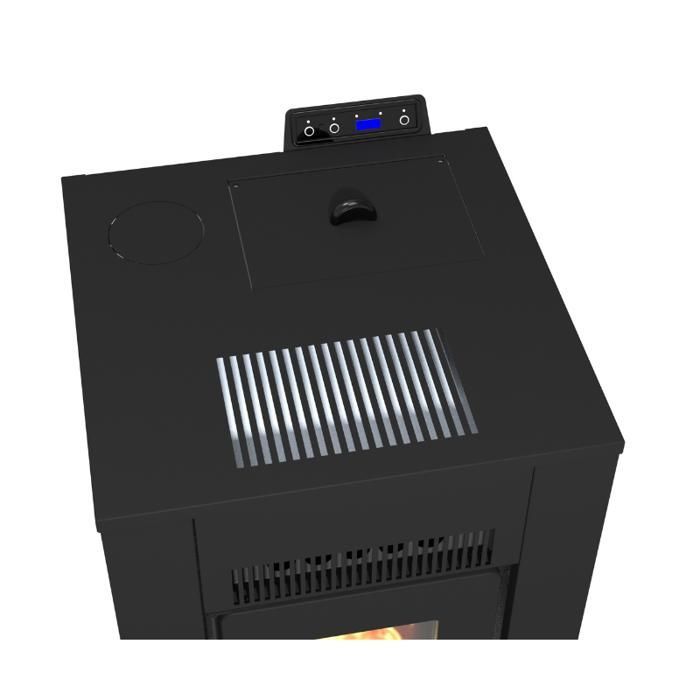 Poêle à granules étanche - LVZ ALEXA 11 - Noir