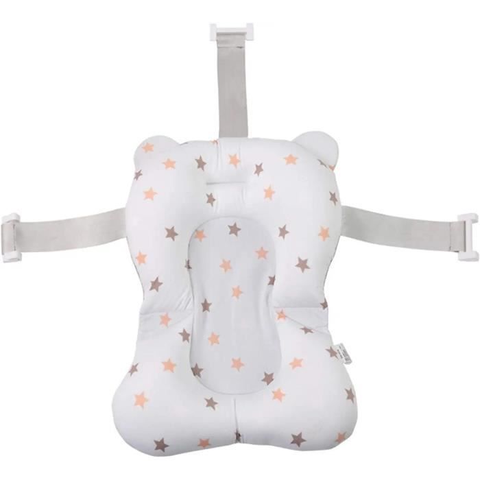 Cojín de baño para bebé, bañera para recién nacidos, cojín de asiento de baño con soporte, cojín de baño de malla para bebé